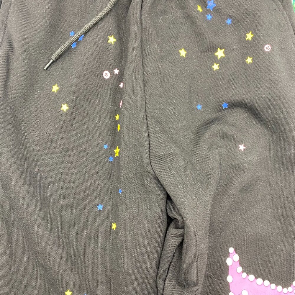 Spider Worldwide Sp5der Black And Pink Track Pants - Picture 3 of 6